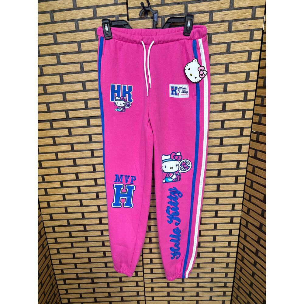 Hello Kitty Pink And Blue Jogger Sweat‎ Pants Size XS